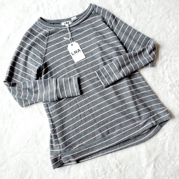 LNA Sweaters - LNA REVOLVE NWT Organic 96% Tencel striped sweater